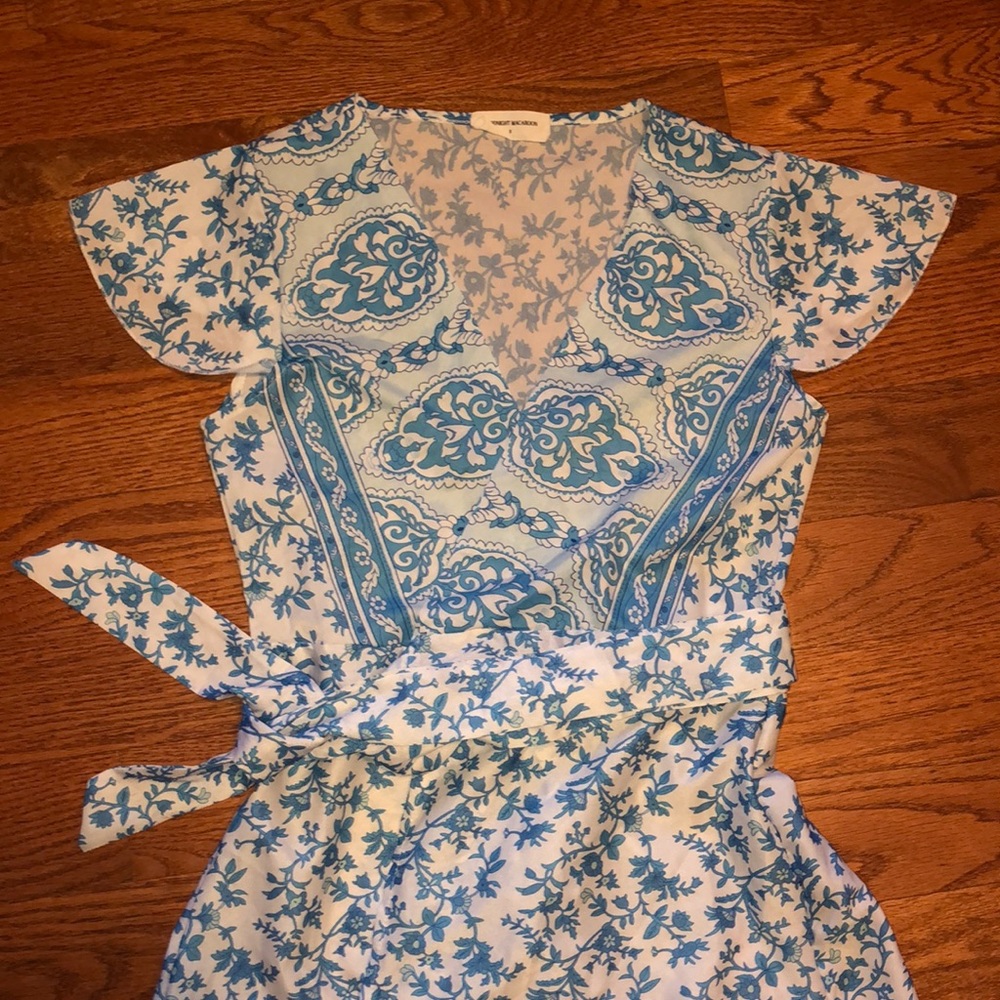 Short-Sleeve Wrap Dress